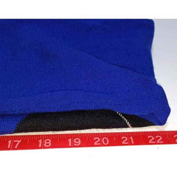 Express Design Studio Merino Wool Argyle Sweater Mens XL Preppy Academia - Picture 6 of 8